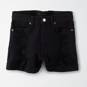 american eagle denim mom shorts